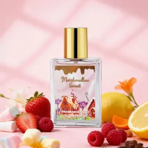 Marshmallow Swaat Strawberry Raspberry Lemon Orange Blossom Musk 30ml 1.0fl oz Fruity Floral Gourmand Spray Women Perfume