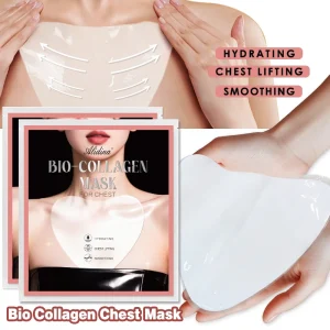 Mask for Glowing Skin Fade Wrinkles Chest Lifting Mask Bio Collagen Real Deep Mask Skin Lifting Moisturizing and Firming