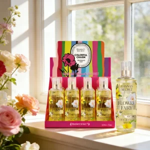Mass Fragrance Spray Mist 200ML Soft Gardenia & Lily Floral Scented Atomizer for Ladies Daily Use