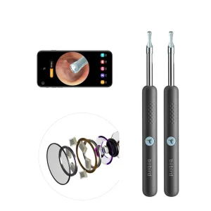 Medical Grade ABS Handheld Smart Health Ear Cleaner with 3MP Camera Wax Remover and Otoscope Tool Wi Fi 6 LED Lights
