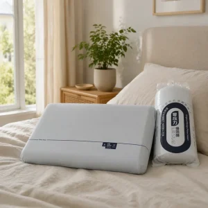 Memory Foam Pillow Ergonomic Dual Density Zones Adjustable Height Eco Friendly Cervical Support Pillow Relieve Neck Stiffness