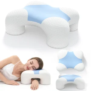 Memory Foam Pillow Side Sleeper Pillow Cooling Breathable Support Pillow Relieve Neck and Shoulder Strain for All Sleep Positions