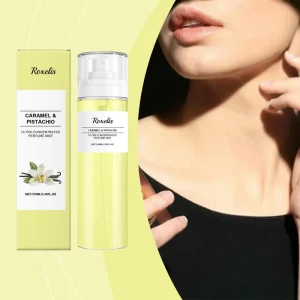 Men’s Long Lasting Eco Friendly Liquid Glass Bottle Perfume Portable Warm Caramel Pistachio Fragrance Body Spray