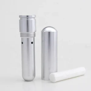 Metallic Pocket Serviceable Luxury Inhaler Nasal Tubes