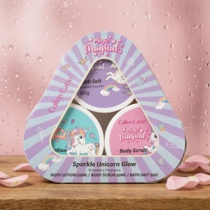 Mini Bath Set Unicorn Bath Gift Set Body Lotion Body Butter Bath Salt Moisturizing Skin Care Set