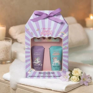 Mini Bath Set Unicorn Bath Gift Set Shower Gel Body Lotion Moisturizing Skin Care Set