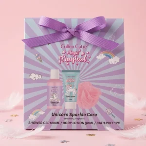 Mini Girls Unicorn Bath Gift Set Shower Gel Shampoo Body Lotion Moisturizing Skin Care Set