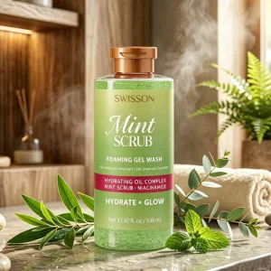 Mint Nourishing Moisturizing Perfumed Shower Gel Deep Cleansing Exfoliating Scrub Body Wash for Skin Brightening Lightens Dark
