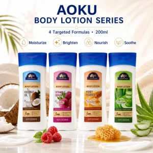 Moisturizing Body Lotion Set Coconut Oil Vitamin C Honey Aloe Vera Nourishing Brightening Soothing Body Cream