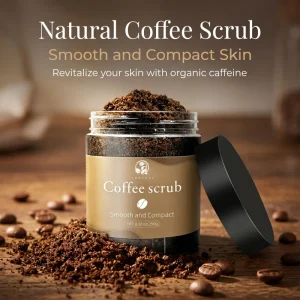 Moisturizing Whitening Deep Softening Cleaning Dead Skin Remover Exfoliating Gel Hyaluronic Acid Coffee Vitamin C Natural Scent