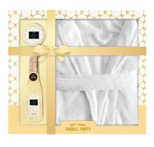 Mother’s Day Bath and Body Care Gift Set with Bathrobe.slipper and Eye Mask for Women