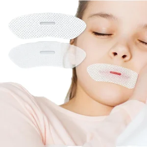 Mouth Tape for Sleeping Snoring Solution PE Oval Shape Disposable Non Absorbent Enhanced Nose Breathing Support 60 Pcs