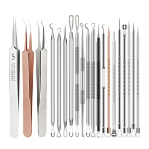 Multi Functional Household Facial Cleaning Tool Set Cross Border Acne and Blackhead Needle Set for Face Use
