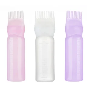 Multi Purpose Hair Styling Tool Set Includes Shampoo Brush Comb Massage Bottle for Personal Hair Cleaning Care