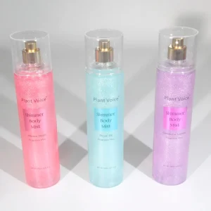 Multi Scent Shimmer Body Mist Glitter Spray 250ml Fragrance Mist With Luminous Glow Private Label OEM for Beauty Retailers