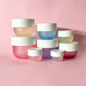Multi size PP Matte Bowl Shape Cream Pot 10 30 50 100 150 200 250 300 500ml White Lid Empty Skincare Body Scrub Packaging Jar