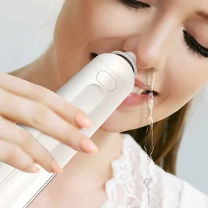 Multi speed Adjustable Portable Nasal Irrigator Nasal Cleaner for Nose Care Electric High Frequency Pulse Nasal Wash
