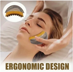 Multifunctional Lymphatic Contour Face Brush for Cream Sunscreen Concealer Application Facial Scraping Eye and Neck Care