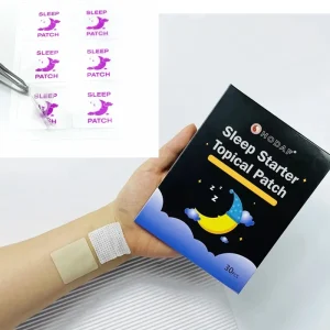 Multivitamin Body Patches Supplement Overnight Sleep Well Natural Lavender Menthol Relief Skin Color 7.5x11cm Sleeping Patch
