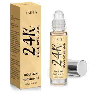 Mystical Golden Ball Liquid Perfume Oil Long Lasting Fruity Fresh Tea Scent Alcohol Free Mist Spray Eco Friendly Elegant Women