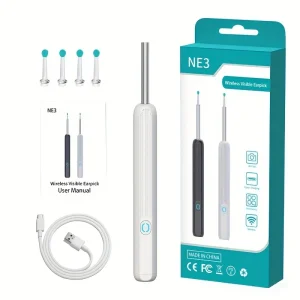 NE3 Wireless Visible Earpick Ear Wax Removal Tool Ear Cleaner Camera With 1080P