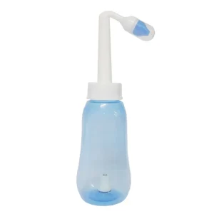 Nasal Bottle Rhinitis Sinus Care Nose Plastic 300ML Blue for Personal Cleaning
