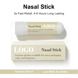 Nasal Inhaler Stick Mint Menthol Portable Refreshing Anti Drowsy Sinus Relief Aromatherapy Essential Oil Energy Nasal Stick