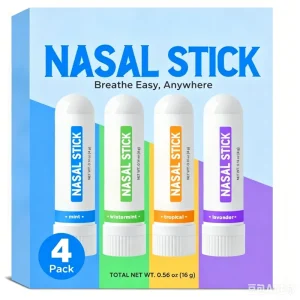 Nasal Stick Portable Inhaler Tea Tree Mint Tropical Wintermint Lavender Pure Essential Oil for Instant Sinus Allergy Relief