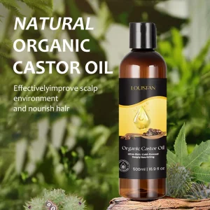 Natural 100% Pure Black Castor Oil Seeds Hair Care Essential Oil Skincare Massage Carrier Oil Cold Pressed 500ml Top