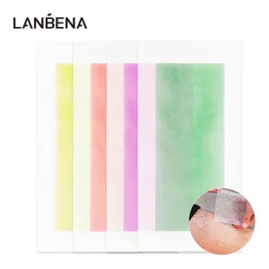Natural Beeswax Gentle Body Hair Removal Wax Strips Paper Big Size 4 Types