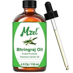 Natural Bhringraj Premium Carrier Oil With Dropper for Hair Oiling, Scalp Massage & Skin Care