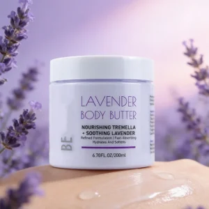 Natural Botanical Formula Organic Mild and Non Irritating for All Skin Lavender Avocado Tremella 200ml Body Cream