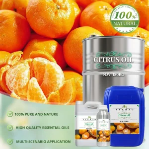 Natural Citrus Essential Oil Purifies the air and Possesses Antibacterial Properties Suitable for Aromatherapy and Body Massage