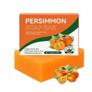 Natural Deodorizing Body Soap Persimmon Soap for Men and Women Organic Deodorizing Hand Soap