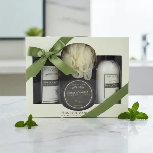 Natural Elegance Vanilla Aromatic Mind Body and Soul Spa Bath Gift Set