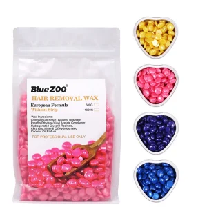 Natural Hard Wax Beans for Hair Removal Smooth Facial and Body Hair Depilatory Brazilian Depilatory Wax for Women Men 500g