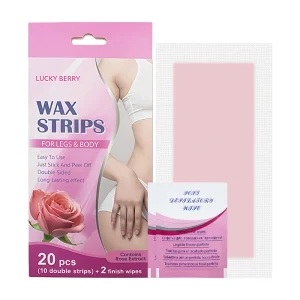 Natural Honey Nonwoven Fabric Vegan Hair Remover Wax Strip Gentle Soothing Depilatory Strips for Face Leg Arm Body Beauty Salon
