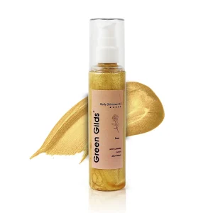 Natural Ingredients Shimmer Oil Waterproof Gold Liquid Highlighter Bronze Body Shimmer Glitter Oil