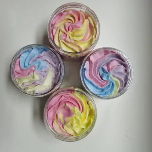 Natural Lightening Shower Gel Perfumes Ice Cream Exfoliating Body Scrub Bubble Whipped Rainbow 200ml Soap