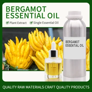 Natural Organic Bergamot Essential Oil Steam Distilled Cosmetic Grade Bergamot Oil Topical Aromatherapy Use