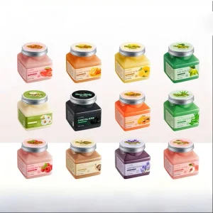 Natural Organic Exfoliate Dead Skin Cells Fruit Body Cream Whitening Exfoliation Deep Cleansing Clear Skin Reusable