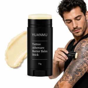 Natural Organic Tattoo Butter Balm Stick Color Enhance Tattoo Moisturizer Healing Brightener Vitamin E for Men