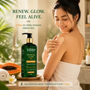 Natural Papaya Skin Renewal Body Lotion Lightweight Rapid Absorption Non Sticky Formula for Humid Weather