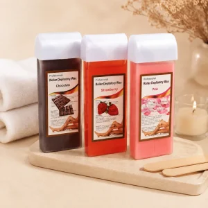 Natural Plant Extract Gentle on Skin 100g Portable Roller Depilatory Wax for Painless Hair Removal of All Body