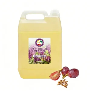 Natural Pure Cold Pressed Unrefined Organic Grape Seed Oil High Antioxidant Sweet Scent Nourishing Light Texture Multi use