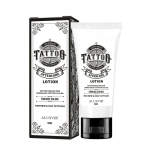 Natural Tattoo After Care Soothing Gel Lotion Skin Moisturizing Aftercare Lotion Cream for New and Older Tattoos
