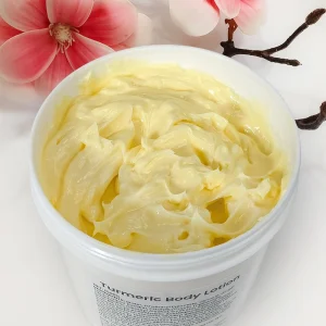 Natural Vitamin E Hyaluronic Acid Turmeric Body Lotion Deep Moisturizing Skin Brightening Cream for Dry Dull Skin Korean