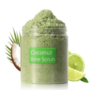 Natural Whitening Coffee Skin Care Sea Salt Collagen Body Scrub Kojic Acid Milk Lemon Turmeric VC for Deep Cleaning Exfoliation