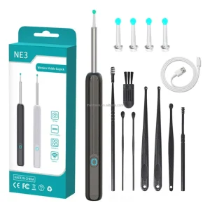 Ne3 Intelligent Smart Earpick HD Display Wifi Connection Otoscope Light Portable Electric Battery Ear Wax