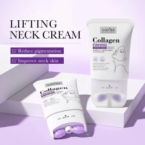Neck Firming Lifting Cream Massager Anti Wrinkle Deep Moisturizing Nourishing Whitening Double Chin Reduction Travel Sample Size